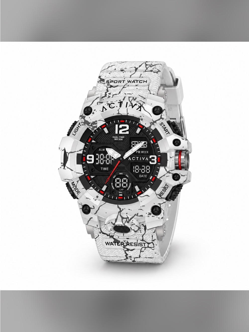 Activa X
Invicta Digital Men's Watch - 49mm, Camouflage, White (ACW8008-003)